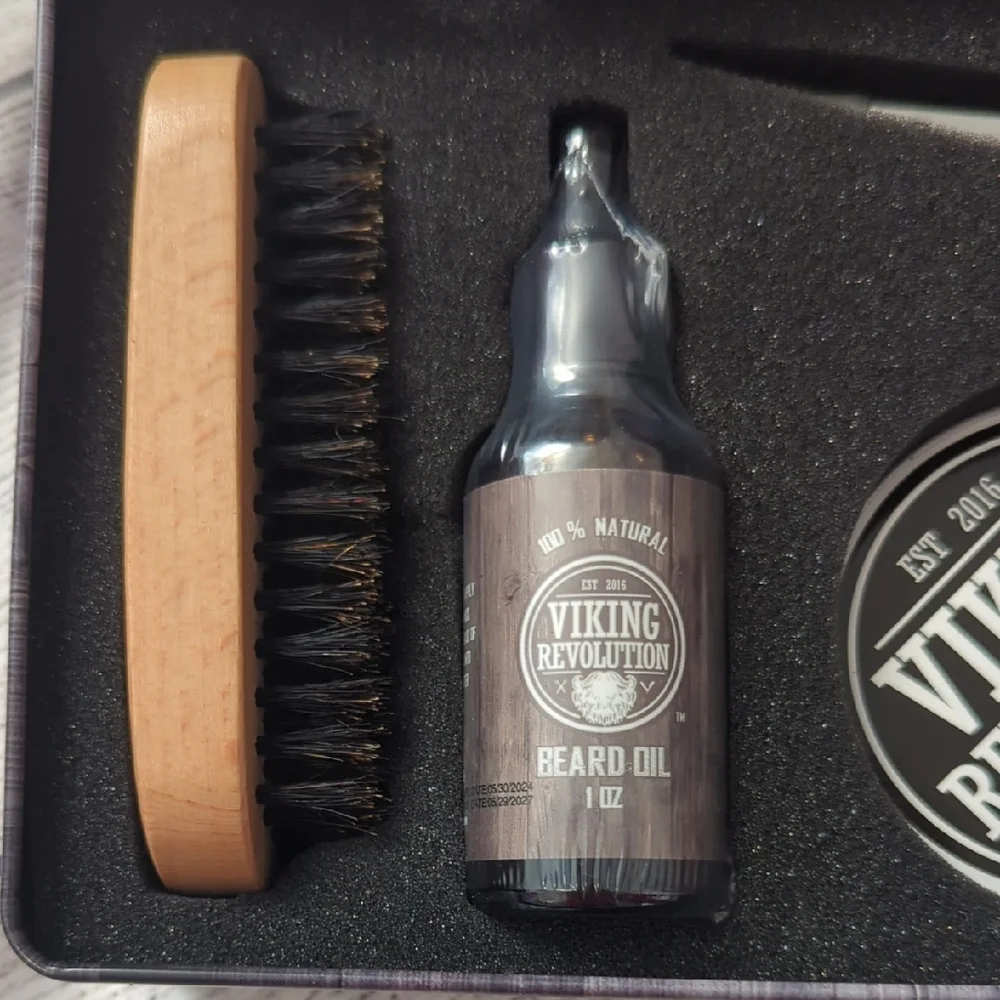 Revolution Viking Ultimate Beard Care Kit - Brown and Gold